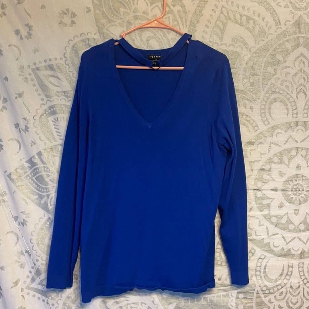 Long Sleeve Choker Top